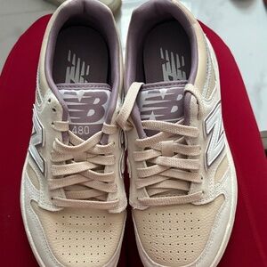 New Balance Beige and Purple Women's Shoes